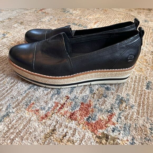 Timberland Black Leather Women's Shoes - Picture 8 of 9